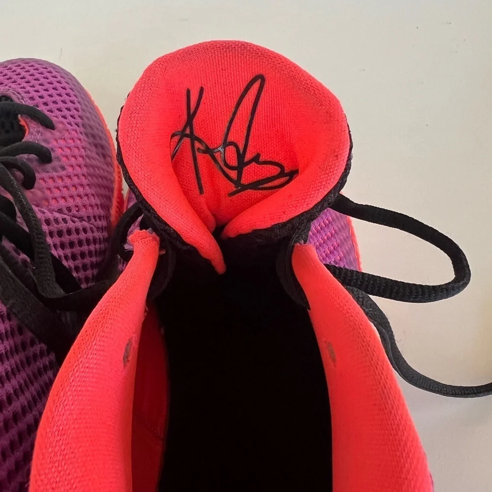 Nike Kyrie Irving 1 ‘Easter’ 2015 Youth GS High Top Sneakers, Purple/Orange, 6Y